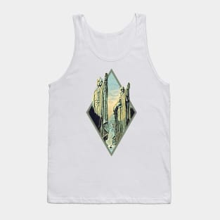 Kings by the River - Digital Art - Diamond Frame - White - Fantasy Tank Top